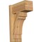 Ekena Millwork Merced Block Rough Sawn Outlooker, Western Red Cedar, 8"W x 16"D x 24"H OUT08X16X24MRC05RWR - alternate 1